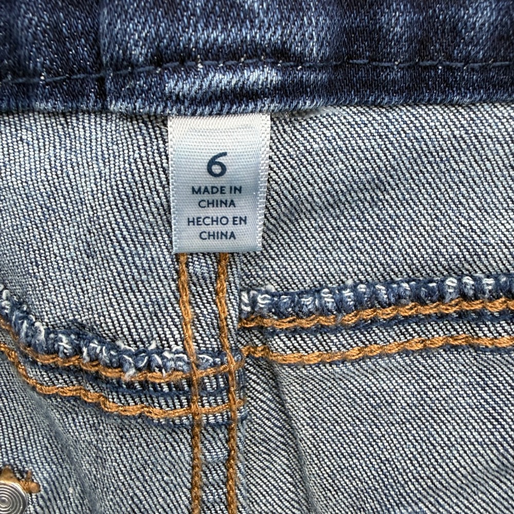 Seven7 Tummyless High Rise Skinny Jeans Womens 6 Dark Wash Stretch Denim - Picture 3 of 7